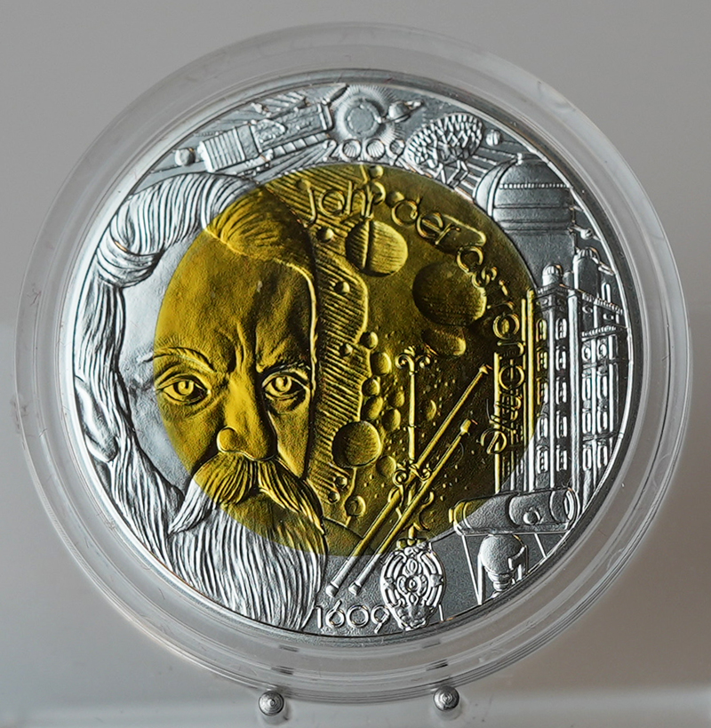 ÖSTERREICH 25 Euro 2009 Silber/Niob Jahr der Astronomie