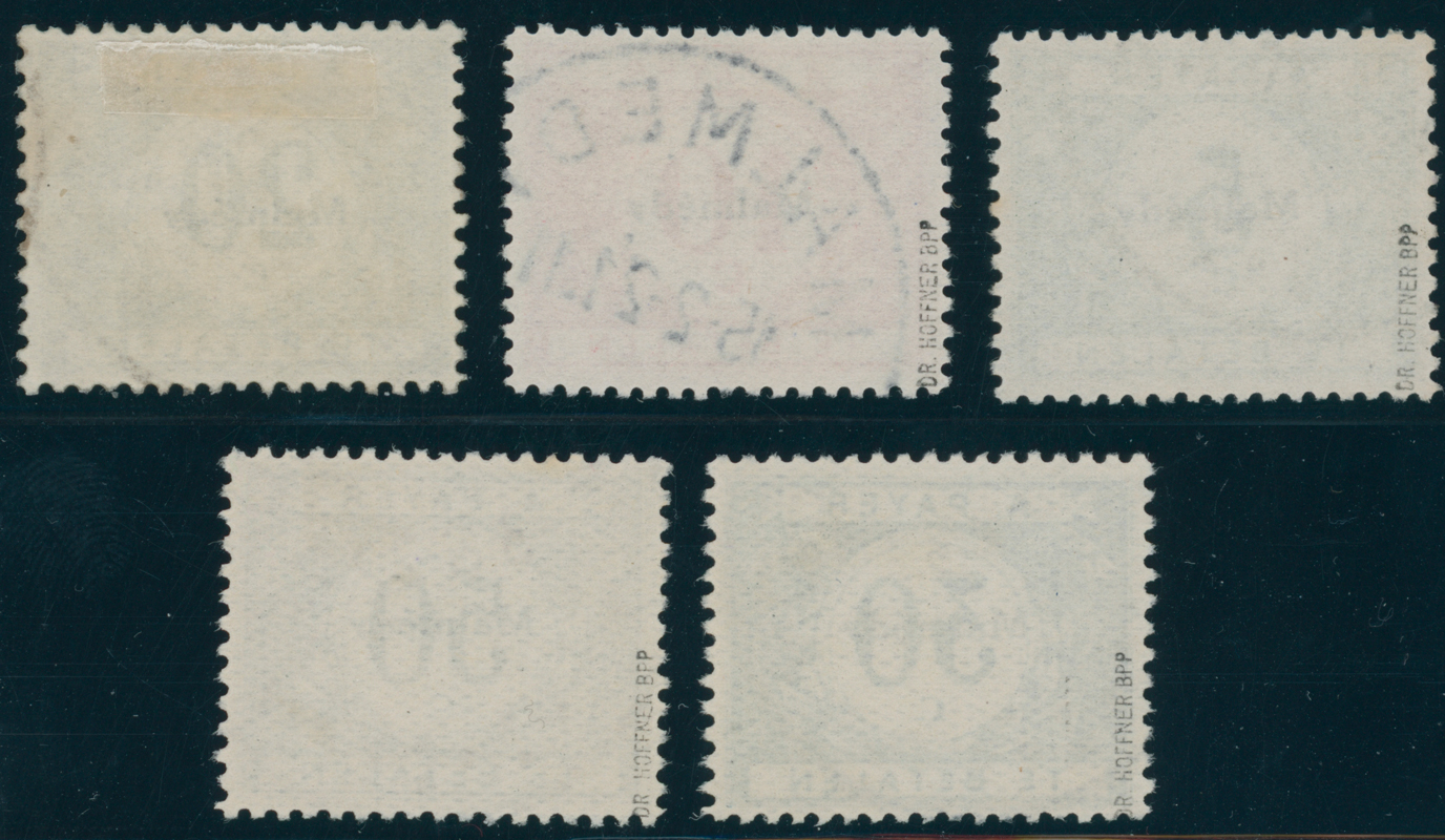 MALMÉDY PORTO 1920 MiNr. P 1-5