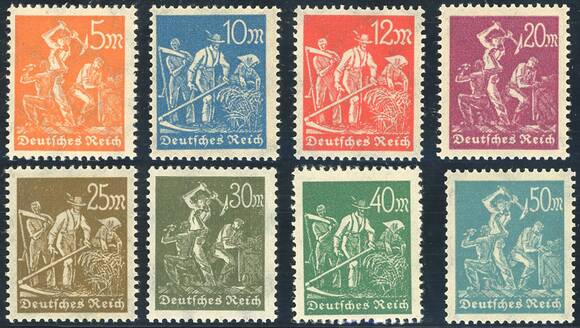 DR 1922 MiNr. 238-245