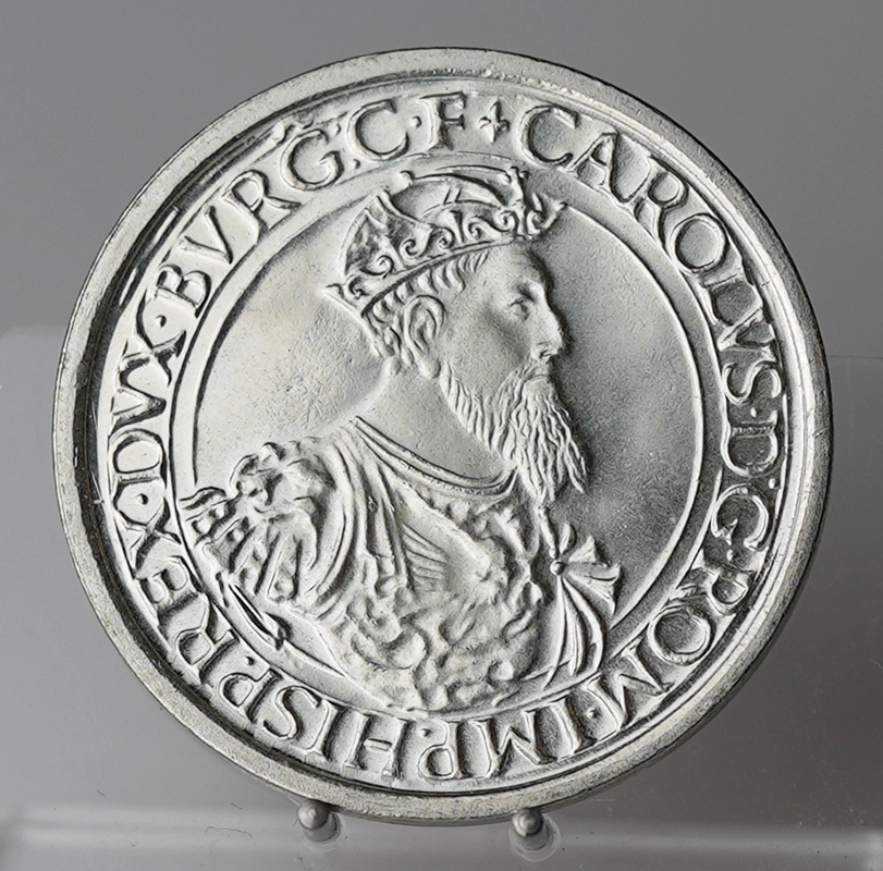 BELGIEN 5 Ecu Silber 1987 Kaiser Karl V.