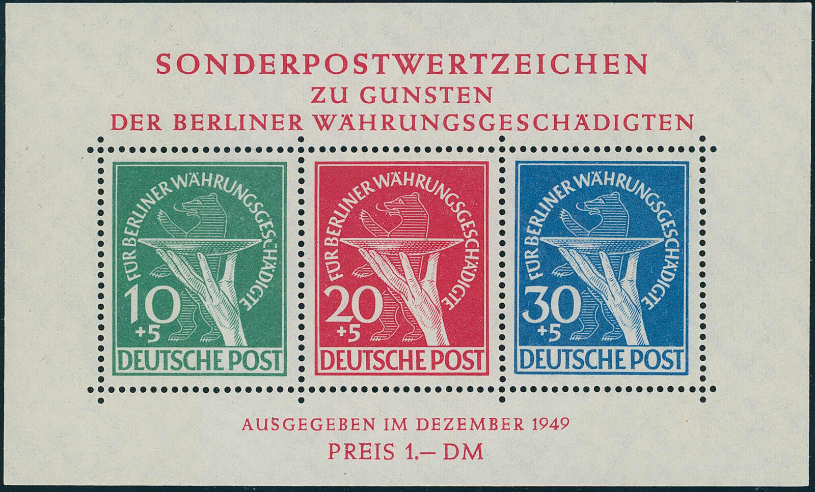 BERLIN 1949 Block 1 II