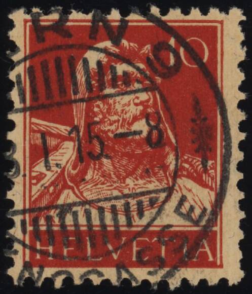 SCHWEIZ 1914 MiNr. 118 I, gute Type