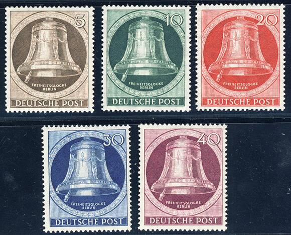 BERLIN 1951 MiNr. 75-79