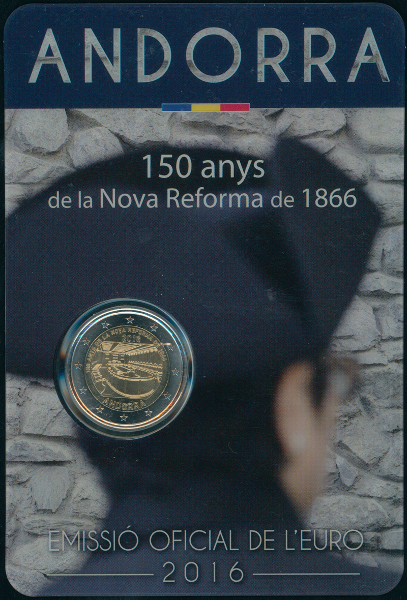 ANDORRA 2016 Coincard 2 Euro Parlamentsreform