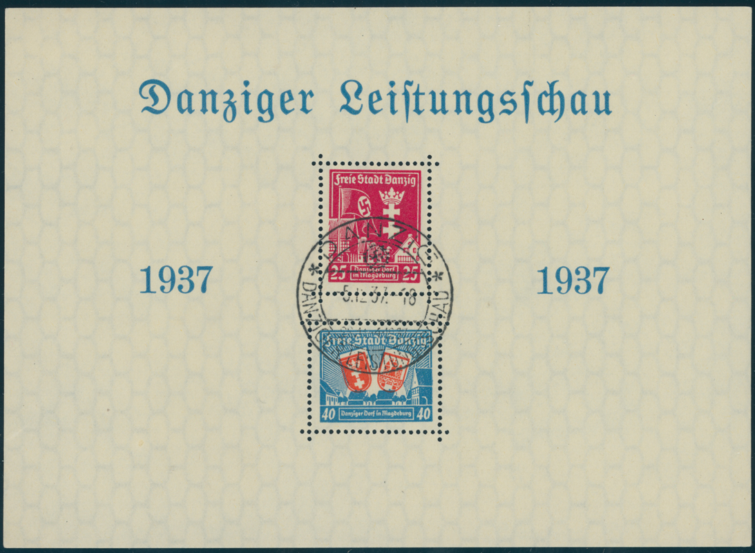 DANZIG 1937 Block 3