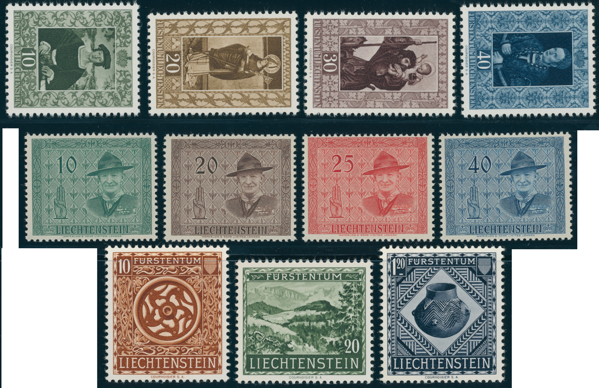 LIECHTENSTEIN Jahrgang 1953 komplett