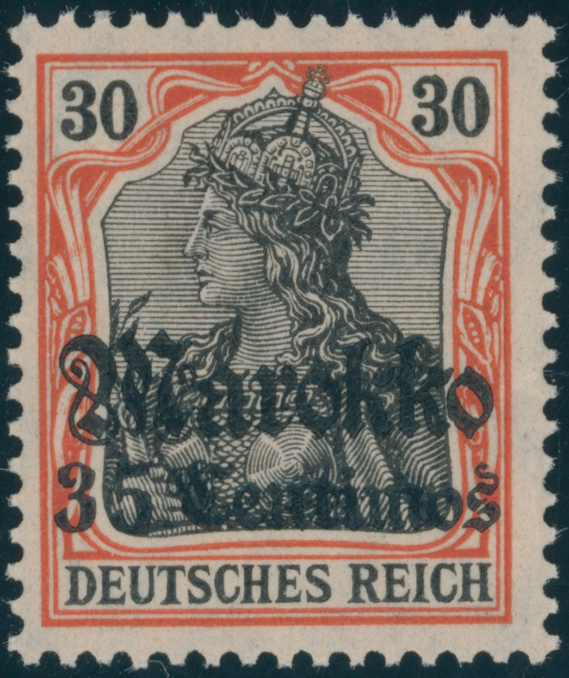 DP MAROKKO 1913 MiNr. 51 y