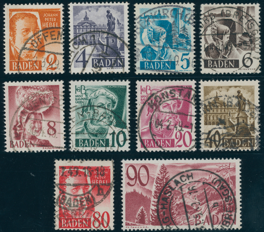 FZ BADEN MiNr. 28-37