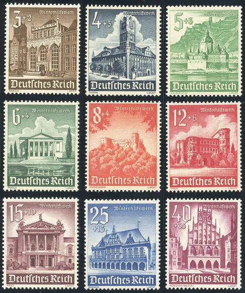 Deutsches Reich 1940 MiNr. 751-759