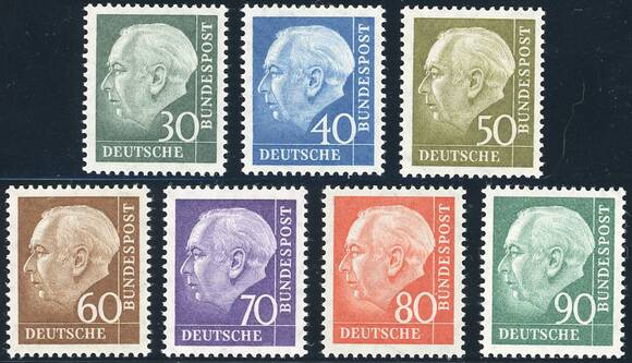 BRD 1957 MiNr. 259-265 x