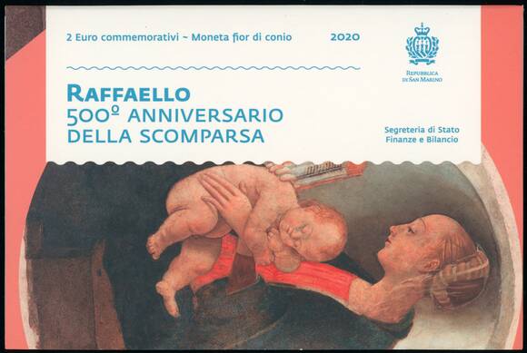 SAN MARINO 2 Euro 2020 Raffaello