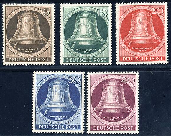 BERLIN 1951 MiNr. 75-79