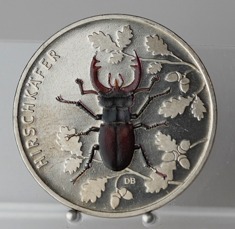 BRD 5 Euro 2024 D Wunderwelt Insekten Hirschkäfer