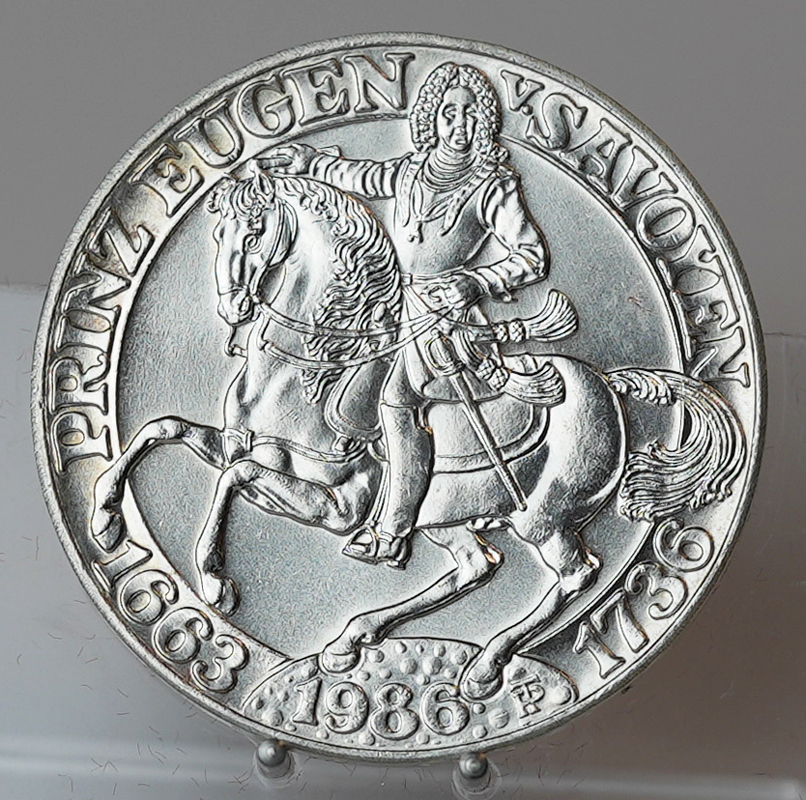 ÖSTERREICH 500 Schilling 1986 Prinz Eugen von Savoyen
