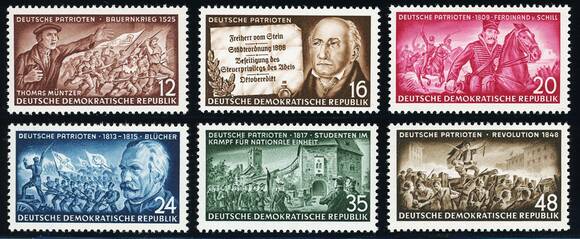 DDR 1953 MiNr. 398-403