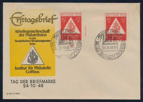 SBZ 1948 MiNr. 228 DV FDC SBZ 1948 MiNr. 228 DV FDC