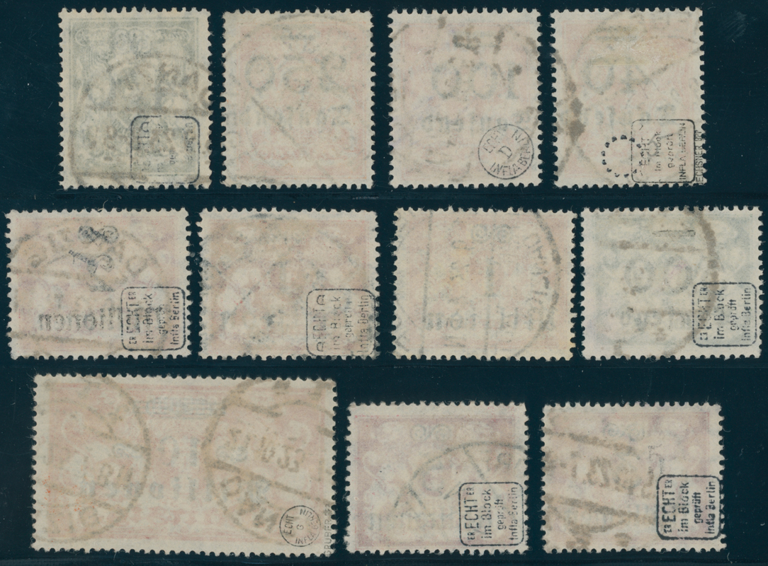 DANZIG 1923 MiNr. 158-168