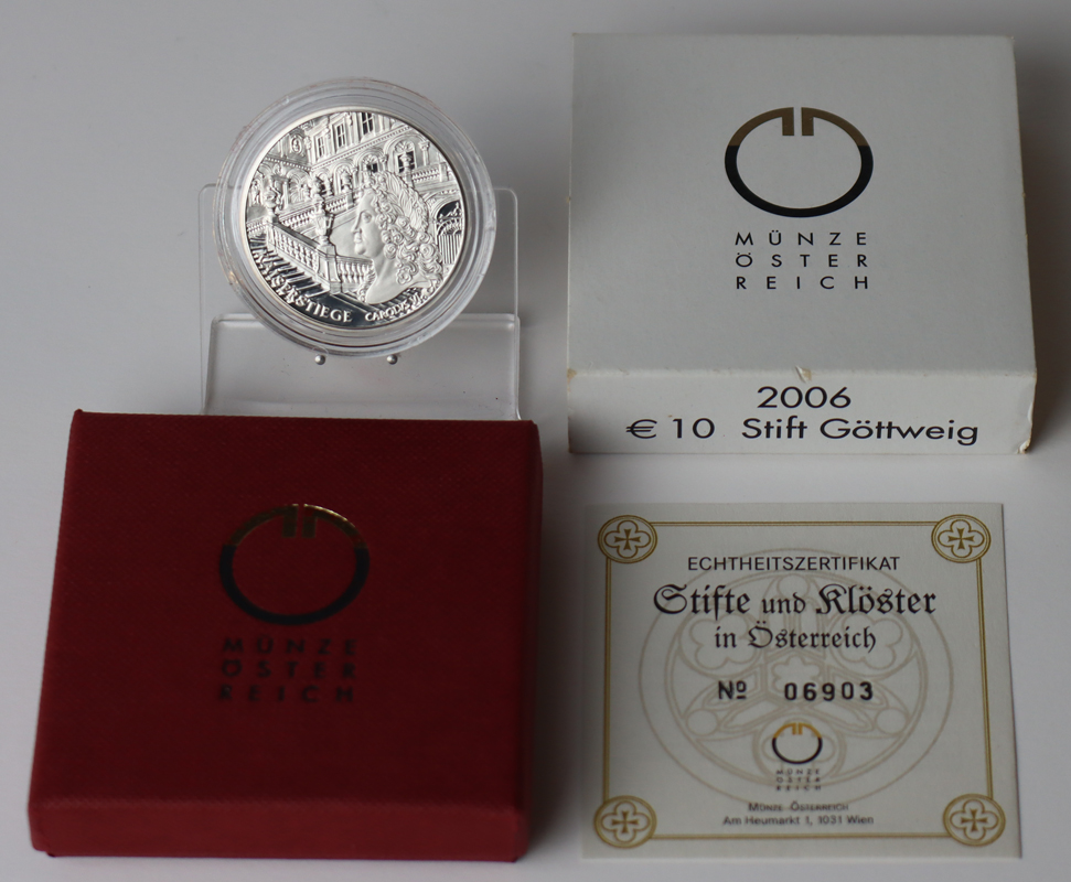 ÖSTERREICH 2006 10 Euro Stift Göttweig PP