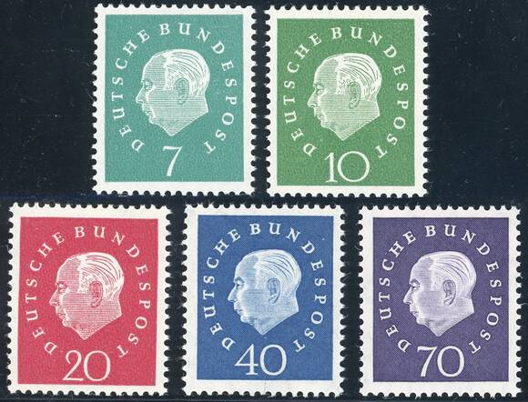 BRD 1959 MiNr. 302-306