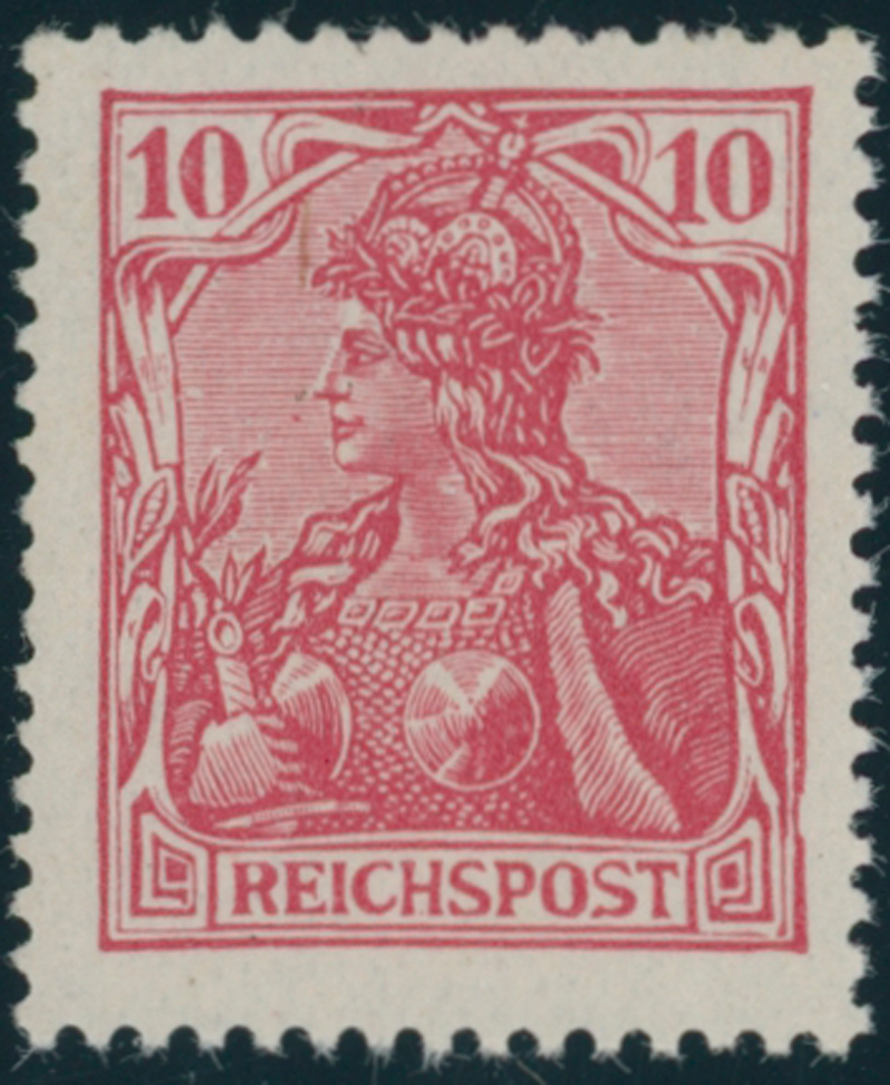 DEUTSCHES REICH 1902 MiNr. 56 PFä Postfälschung