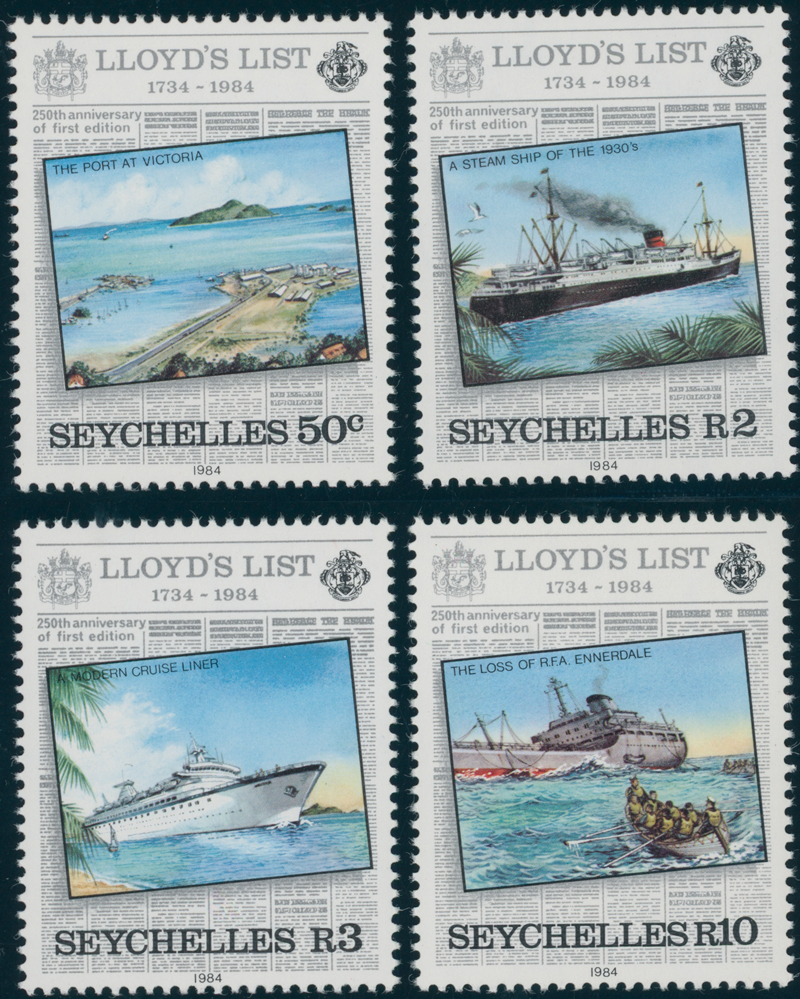 SEYCHELLEN 1984 MiNr. 554-557
