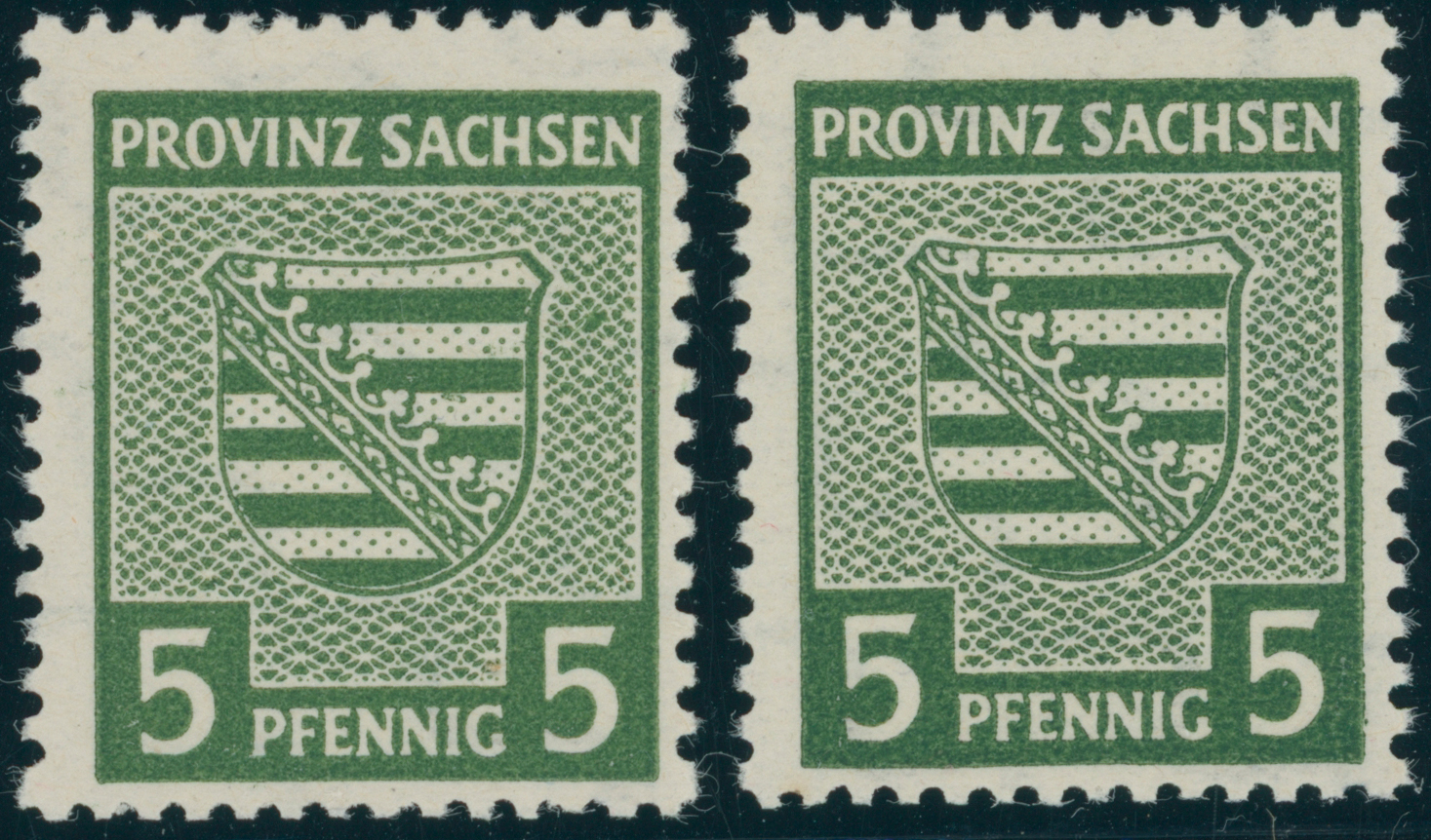 SBZ MiNr. 75 a Y und 75 b Y
