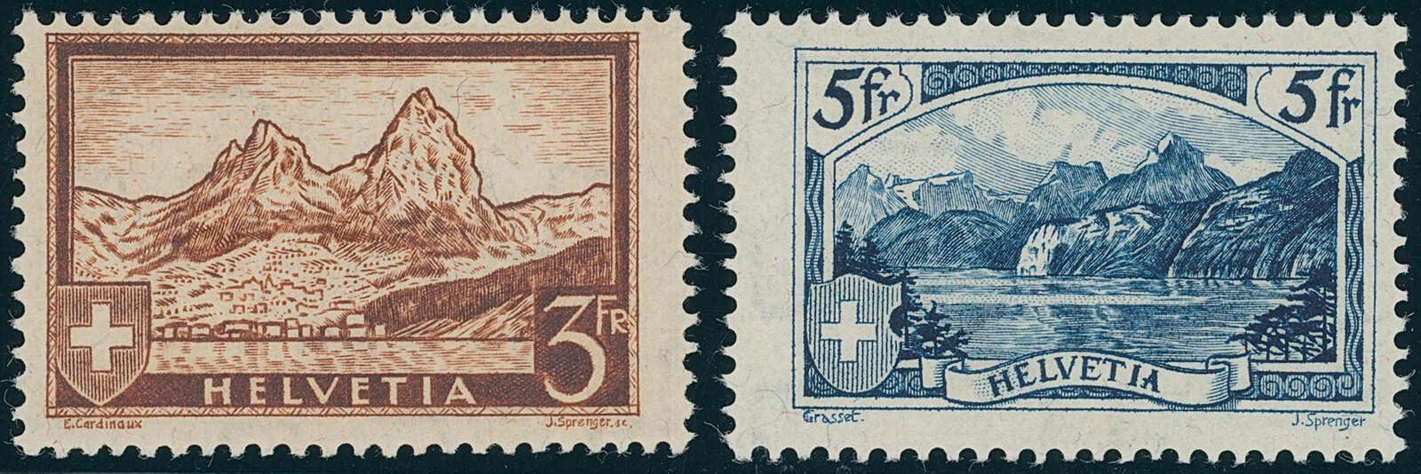 SCHWEIZ 1928/1931 MiNr. 228-229 SCHWEIZ 1928/1931 MiNr. 228-229