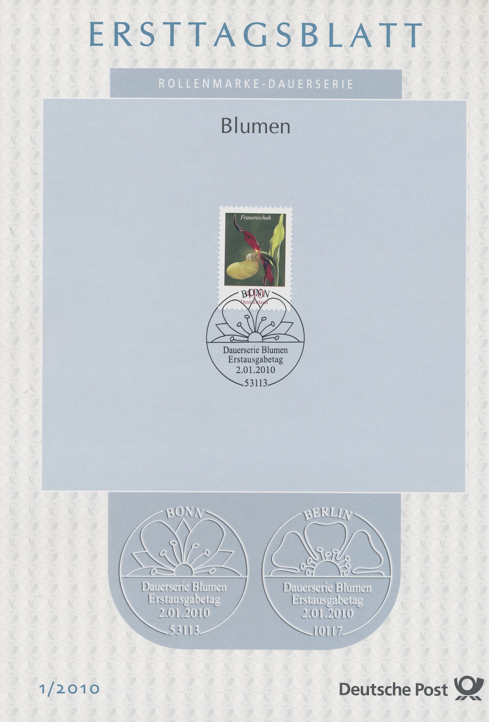 BRD Ersttagsblätter Jahrgang 2010