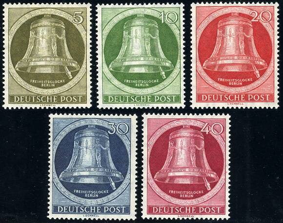 BERLIN 1951 MiNr. 82-86