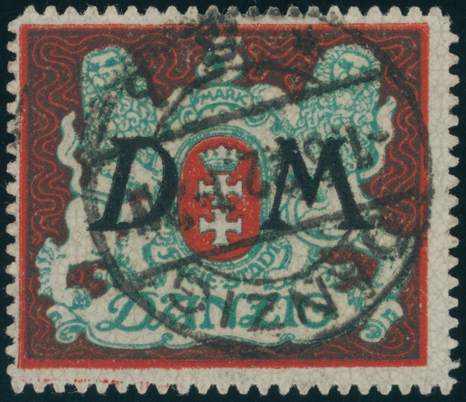 DANZIG DIENST 1922 MiNr. D 21 X