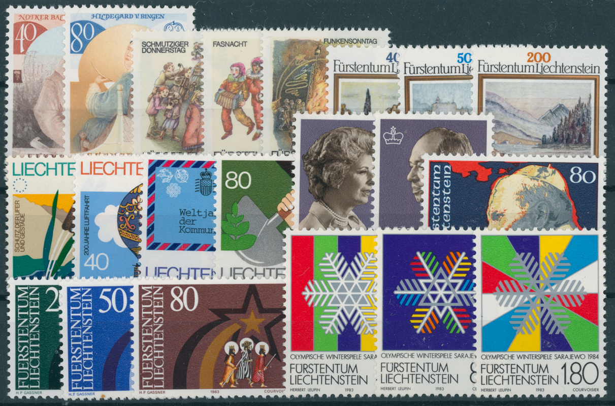 LIECHTENSTEIN Jahrgang 1983 komplett