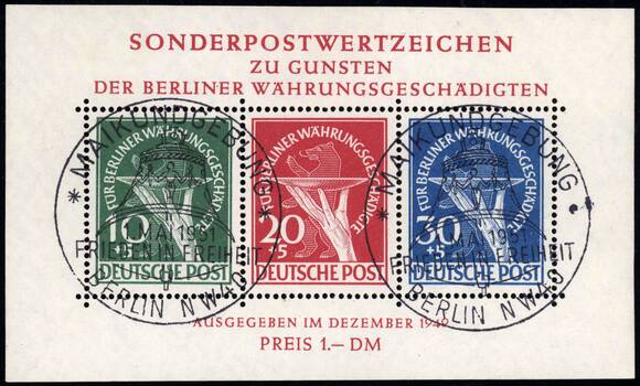 BERLIN 1949 Block 1