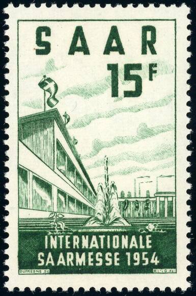 SAARLAND 1954 MiNr. 348