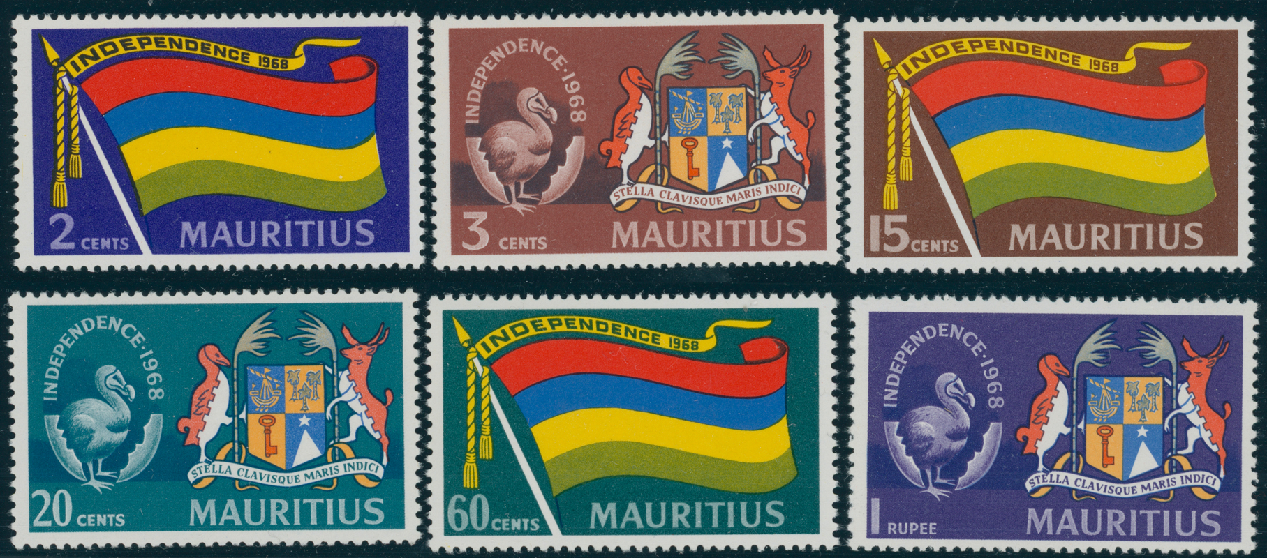 Mauritius 1968 MiNr. 313-318