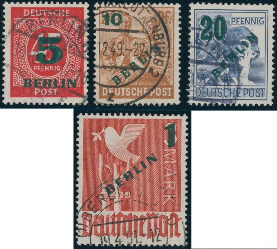 BERLIN 1949 MiNr. 64-67