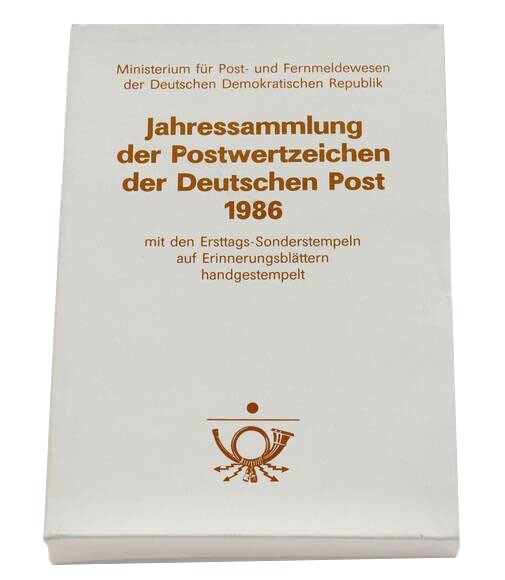 DDR 1986 Ersttagsblatt-Jahressammlung