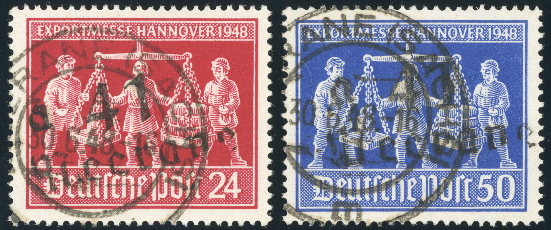 SBZ 1948 MiNr. IV a-b X