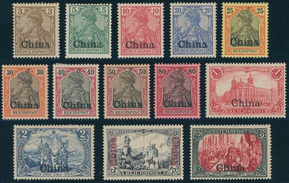 DP CHINA 1901 MiNr. 15-27 DP CHINA 1901 MiNr. 15-27