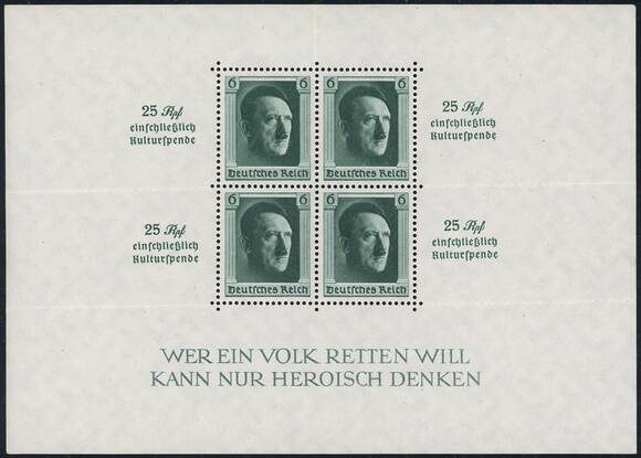 Deutsches Reich 1937 Block 9