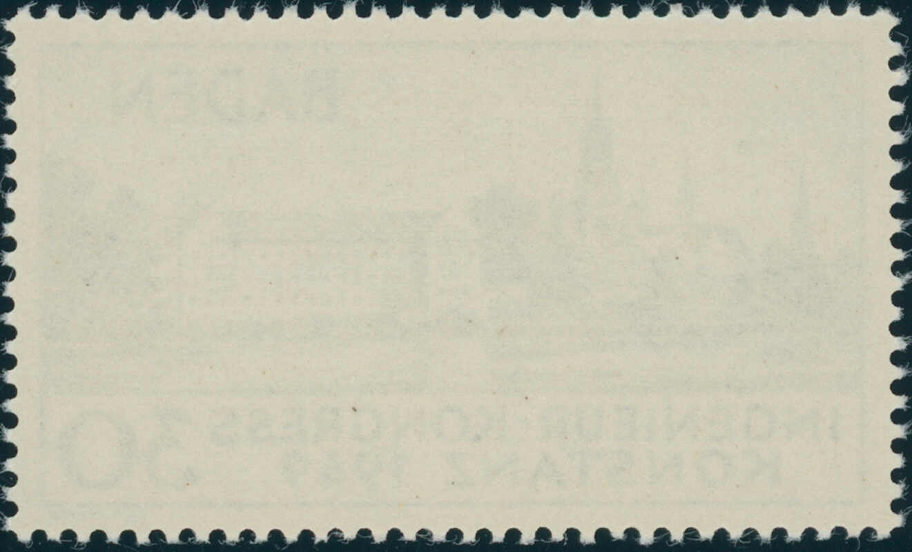 FZ BADEN, MiNr. 46 I PF I, guter Plattenfehler