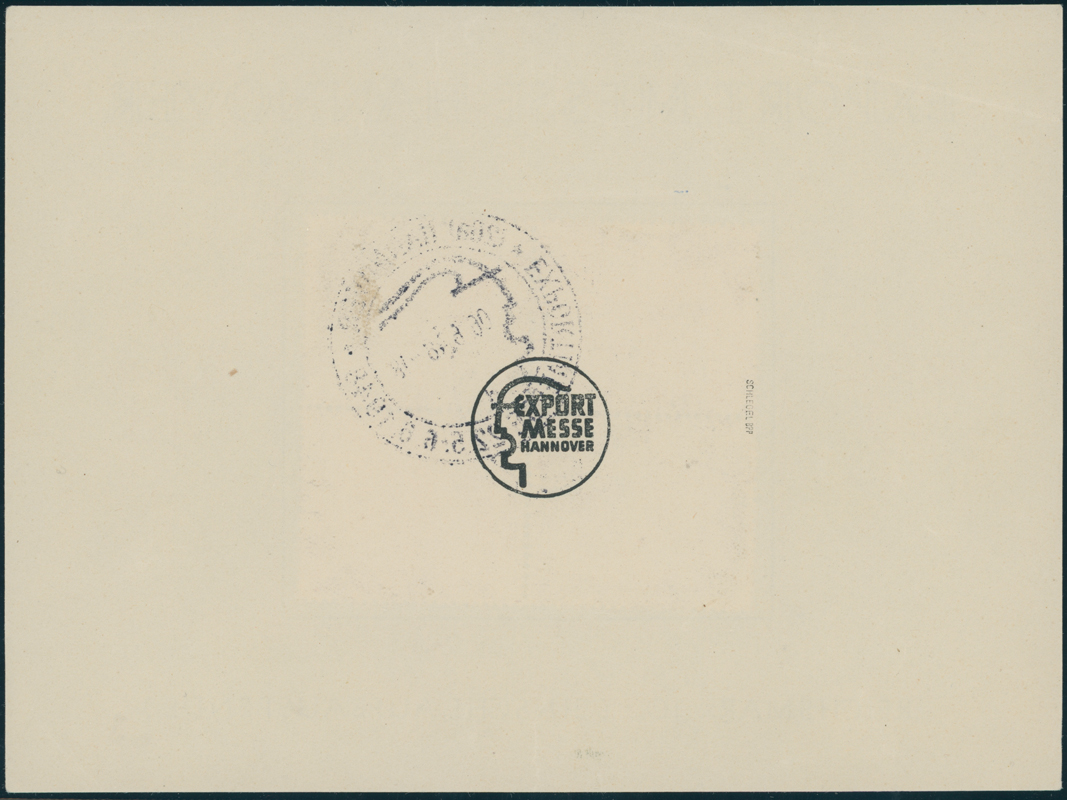 ALL.BES. MiNr. V Zd 2 auf Sonderblatt