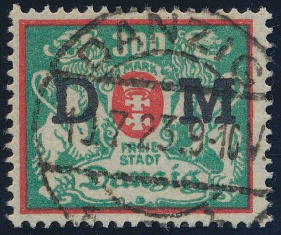DANZIG DIENST 1923 MiNr. D 35 Y DANZIG DIENST 1923 MiNr. D 35 Y