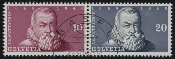 SCHWEIZ 1948, MiNr. 512-513 Einzelmarken aus Block 13