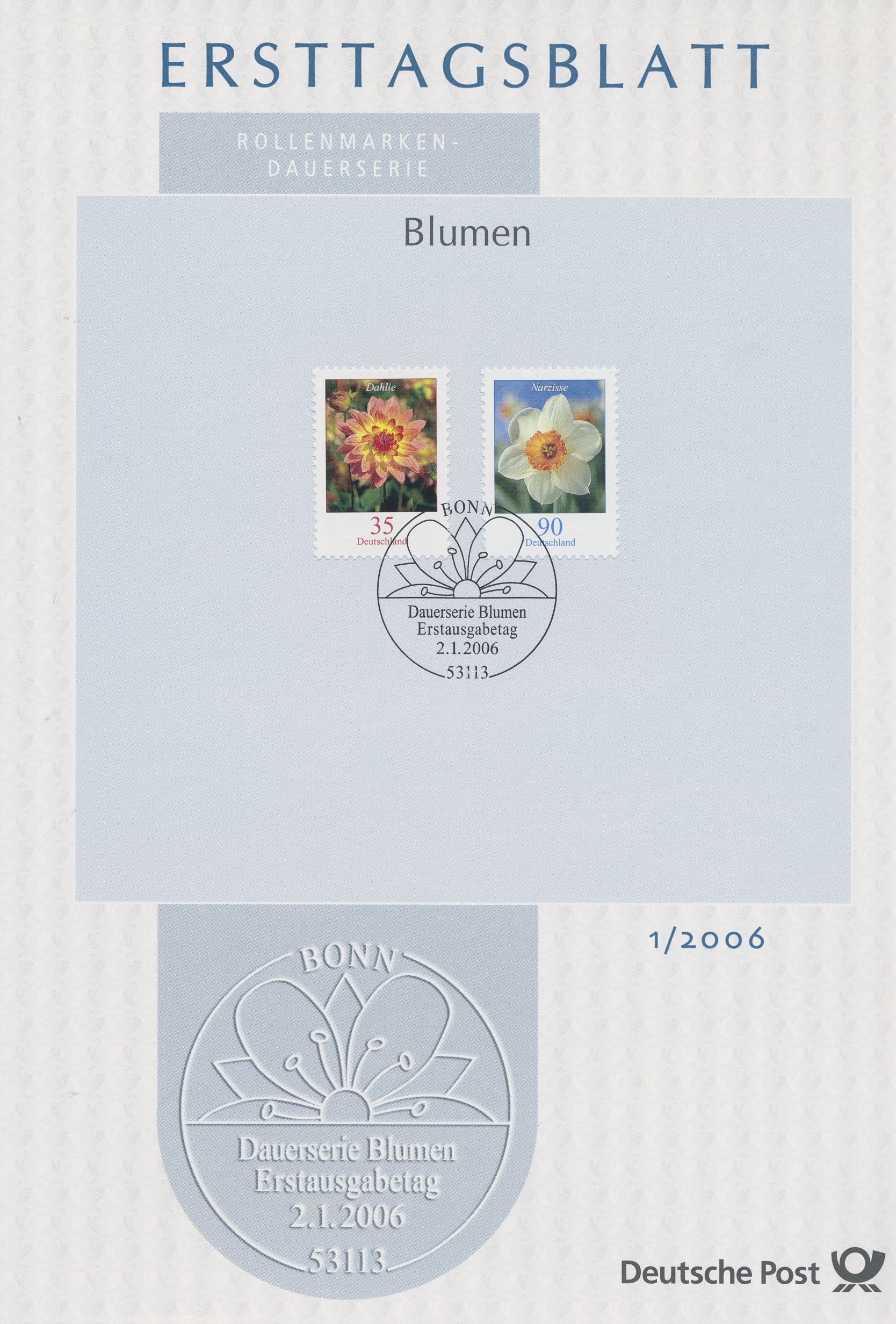 BRD Ersttagsblätter Jahrgang 2006