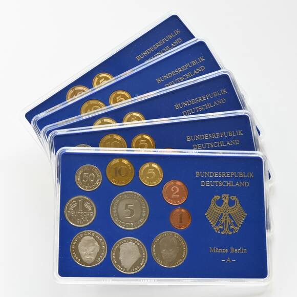 BRD 1997 Kursmünzsätze ADFGJ komplett