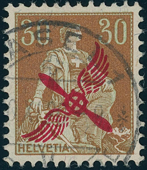 SCHWEIZ 1920 MiNr. 152 Flugpost Propeller SCHWEIZ 1920 MiNr. 152 Flugpost Propeller