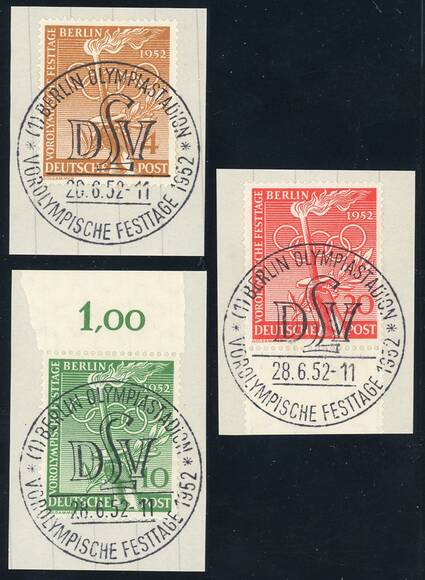 BERLIN 1952 MiNr. 88-90