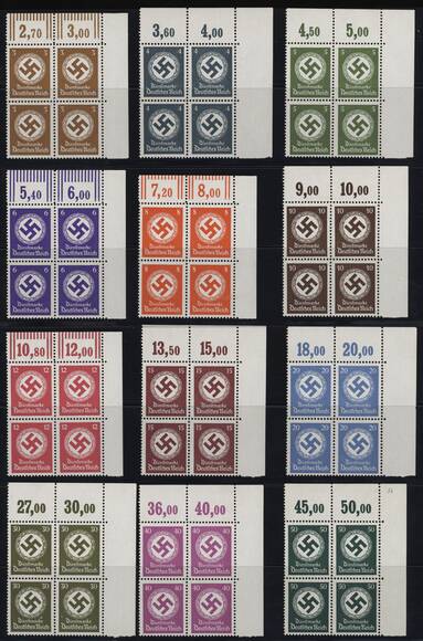 DR DIENST 1942 MiNr. 166-177 DR DIENST 1942 MiNr. 166-177