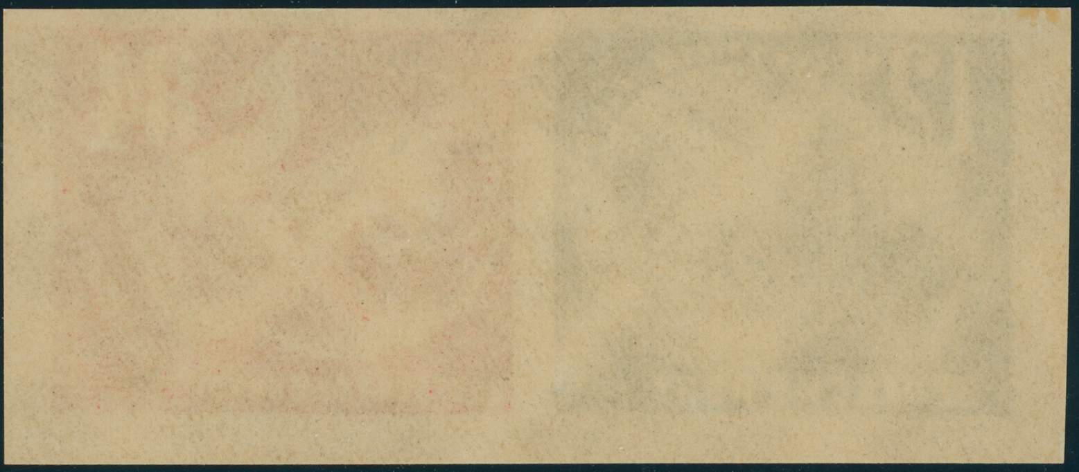 DDR 1950 MiNr. 271-272 mit 271 PF IV Herzstück aus Debria-Block mit Plattenfehler