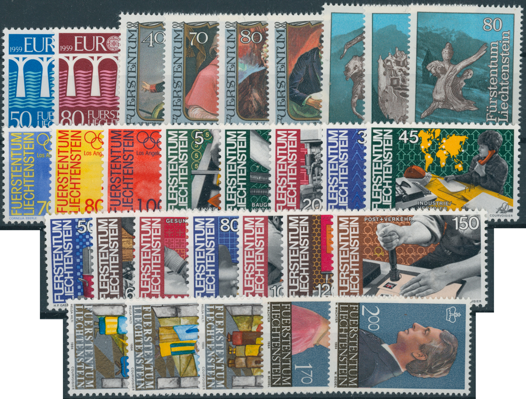 LIECHTENSTEIN Jahrgang 1984 komplett